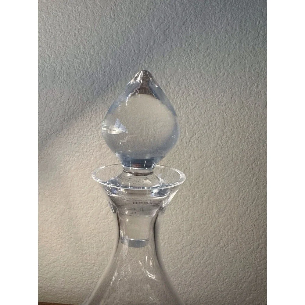 LENOX TUSCANY CLASSICS CRYSTAL DECANTER w/Stopper 32oz Initials JBL Center Hole
